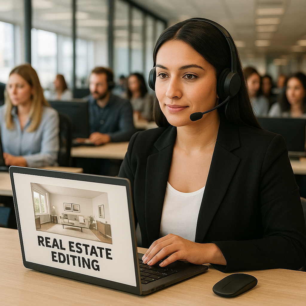 Remote real estate editing professional
